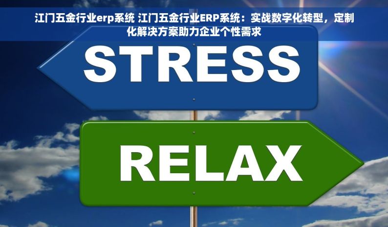 江门五金行业erp系统 江门五金行业ERP系统：实战数字化转型，定制化解决方案助力企业个性需求