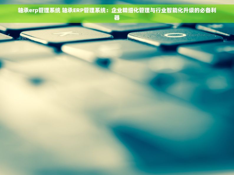 洛阳资深的轴承erp 洛阳资深的轴承ERP：独家资讯和关键信息大揭秘！