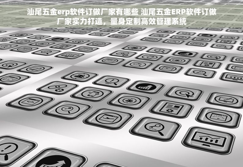 汕尾五金erp软件订做厂家有哪些 汕尾五金ERP软件订做厂家实力打造，量身定制高效管理系统