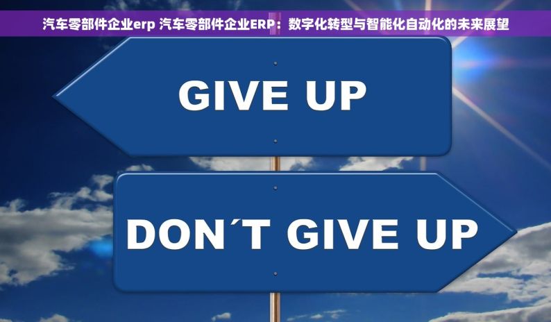 汽车零部件企业erp 汽车零部件企业ERP：数字化转型与智能化自动化的未来展望