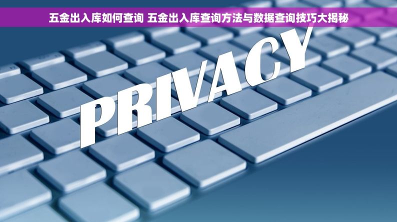 五金出入库如何查询 五金出入库查询方法与数据查询技巧大揭秘