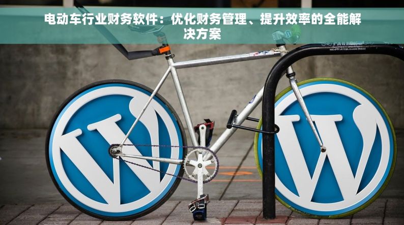 电动车行业财务软件：优化财务管理、提升效率的全能解决方案