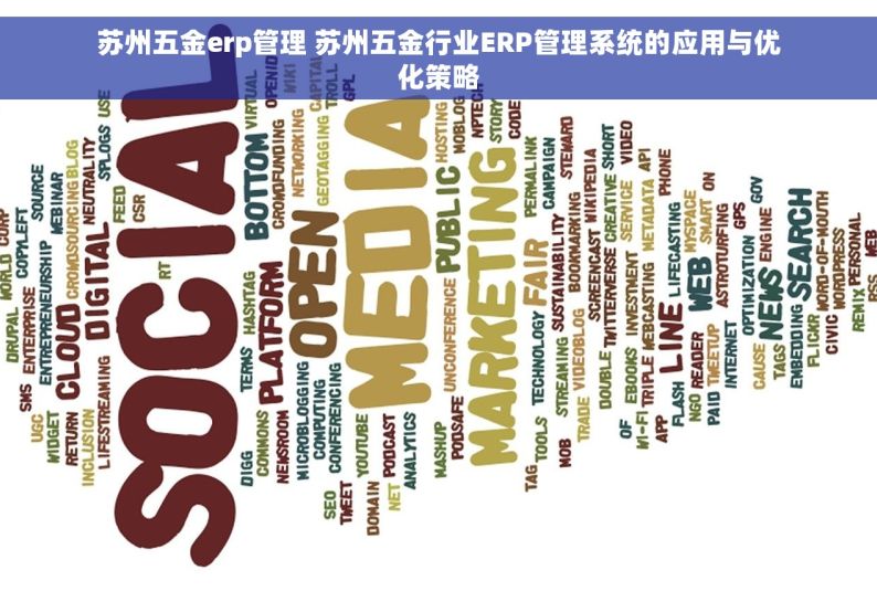苏州五金erp管理 苏州五金行业ERP管理系统的应用与优化策略