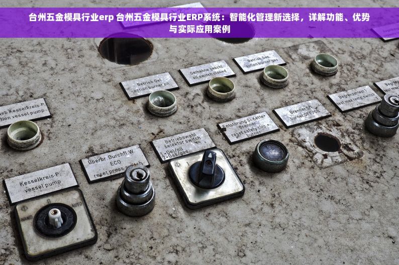 台州五金模具行业erp 台州五金模具行业ERP系统：智能化管理新选择，详解功能、优势与实际应用案例