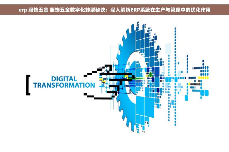 erp 服饰五金 服饰五金数字化转型秘诀：深入解析ERP系统在生产与管理中的优化作用