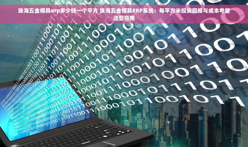 珠海五金模具erp多少钱一个平方 珠海五金模具ERP系统：每平方米投资回报与成本考量选型指南