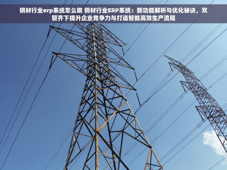 钢材行业erp系统怎么做 钢材行业ERP系统：新功能解析与优化秘诀，双管齐下提升企业竞争力与打造智能高效生产流程