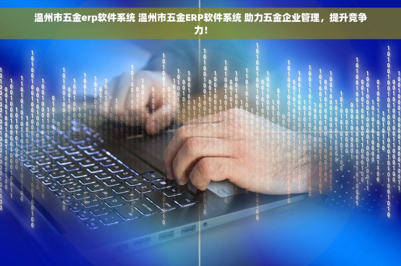 温州市五金erp软件系统 温州市五金ERP软件系统 助力五金企业管理，提升竞争力！