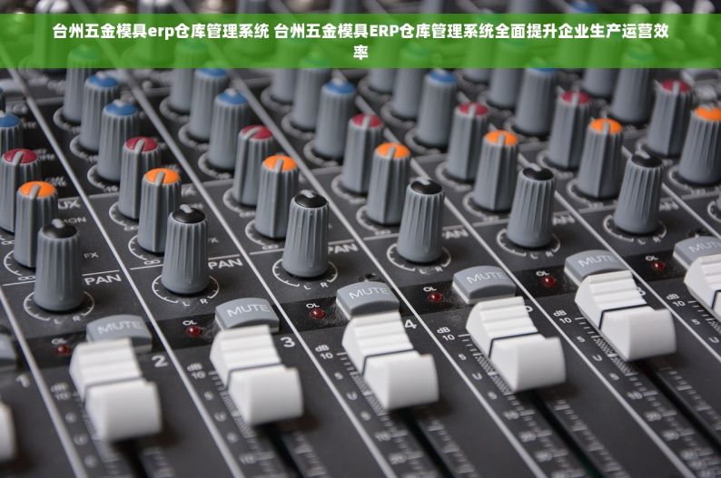 台州五金模具erp仓库管理系统 台州五金模具ERP仓库管理系统全面提升企业生产运营效率