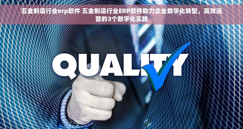 五金制造行业erp软件 五金制造行业ERP软件助力企业数字化转型，高效运营的3个数字化实践