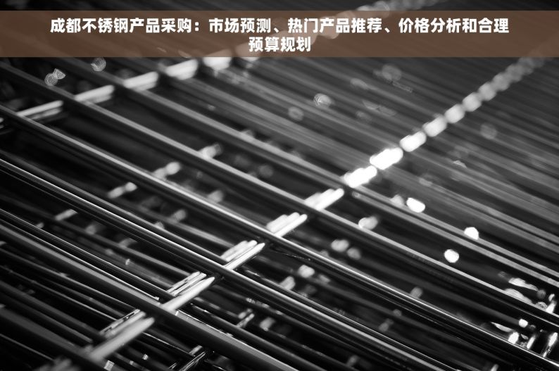 成都不锈钢产品采购：市场预测、热门产品推荐、价格分析和合理预算规划
