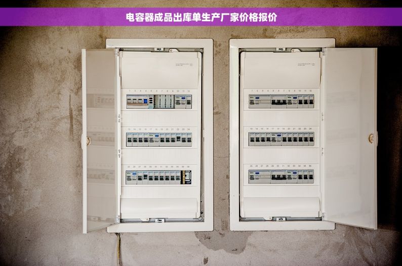 电容器成品出库单生产厂家价格报价