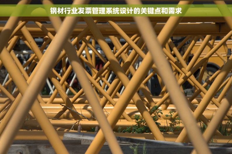 钢材行业发票管理系统设计的关键点和需求