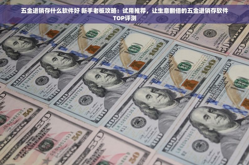 五金进销存什么软件好 新手老板攻略：试用推荐，让生意翻倍的五金进销存软件TOP评测