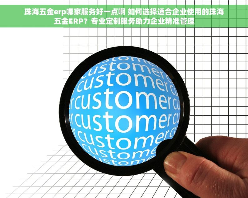 珠海五金erp哪家服务好一点啊 如何选择适合企业使用的珠海五金ERP？专业定制服务助力企业精准管理