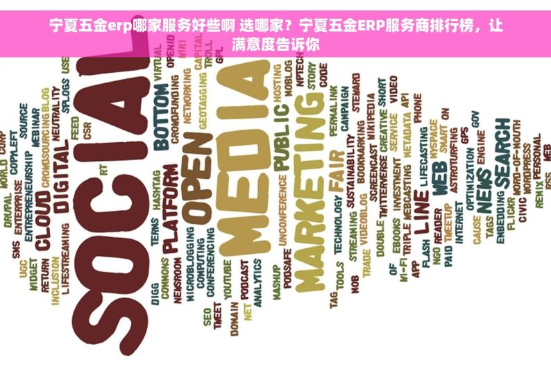 宁夏五金erp哪家服务好些啊 选哪家？宁夏五金ERP服务商排行榜，让满意度告诉你