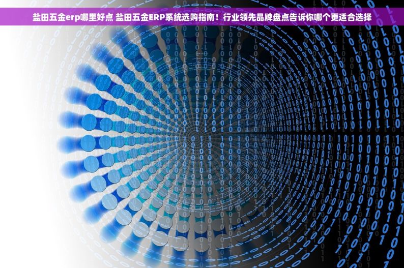 盐田五金erp哪里好点 盐田五金ERP系统选购指南！行业领先品牌盘点告诉你哪个更适合选择