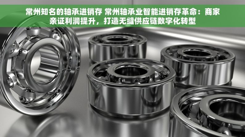 常州知名的轴承进销存 常州轴承业智能进销存革命：商家亲证利润提升，打造无缝供应链数字化转型