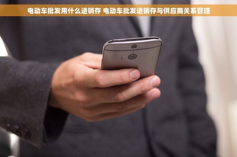 电动车批发用什么进销存 电动车批发进销存与供应商关系管理